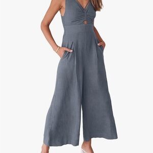 ANRABESS Women's Jumpsuits Summer Wide Leg